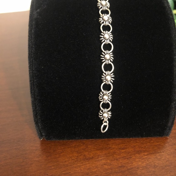 Sterling Silver 925 Flower Bracelet - Picture 4 of 6